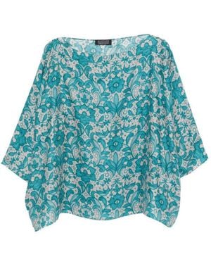 Gianluca Capannolo Sky Loose Floral Shirt - Blue