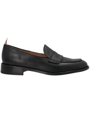 Thom Browne Slip On Loafers - Black