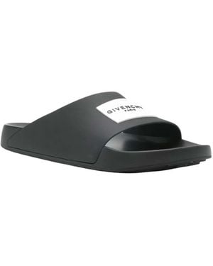 Givenchy Logo Slides - Black