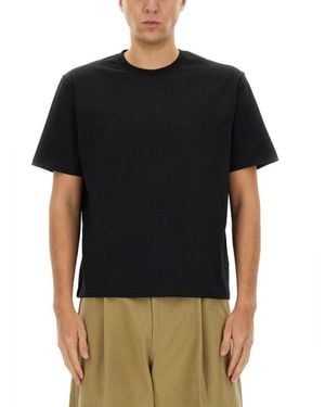 Studio Nicholson Solid Crew Neck T-Shirt - Black