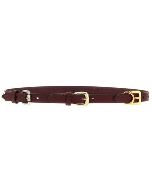 Etro Triple Buckle Belt - White