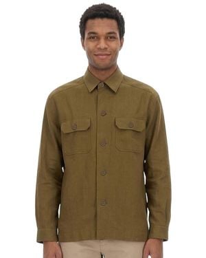 BOSS Regular Solid Shirt - Green