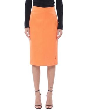 Off-White c/o Virgil Abloh Solid Knee Length Skirt - Orange