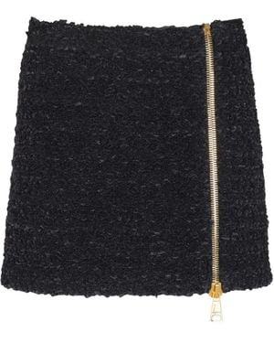 Balmain Zipped Skirt - Black