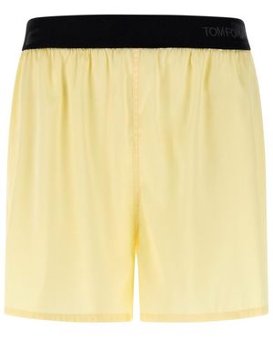 Tom Ford Silk Shorts - Yellow