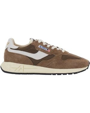 Autry Color Block Sneakers - Brown
