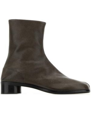Maison Margiela Leather Ankle Boots - Brown
