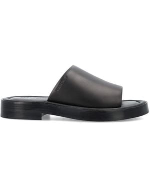 Ferragamo Solid Slide Slippers - Black