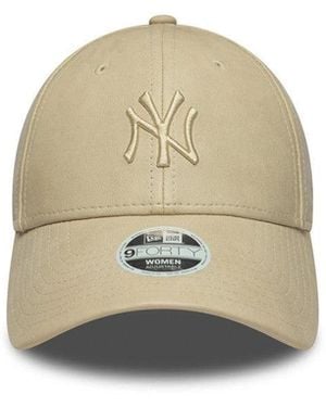 KTZ Natural 9Forty Logo Baseball Hat - White