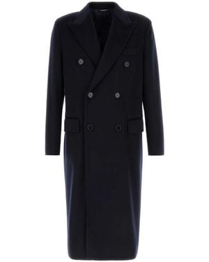 Dolce & Gabbana Double Breasted Coat - Black