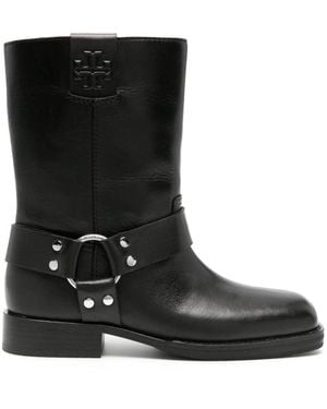Tory Burch Leather Boots - Black