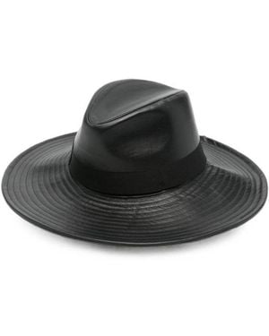 Borsalino Sophie Solid Fedora Hat - Black