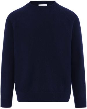 Oliver Lattughi Crew Neck Jumper - Blue