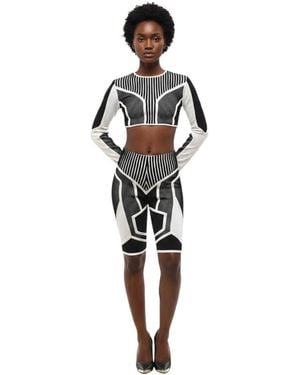 Balmain Blackwhite Stripes Shorts