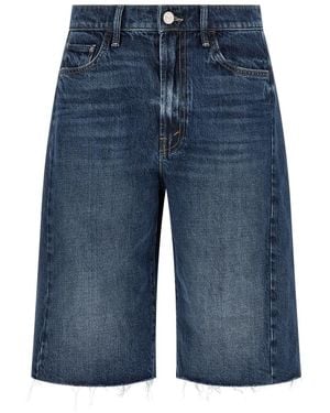 Mother 'The Half-Pipe Bermuda Fray' Bermuda Shorts - Blue
