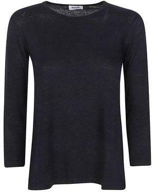 Base London Linen Jersey T-Shirt - Black