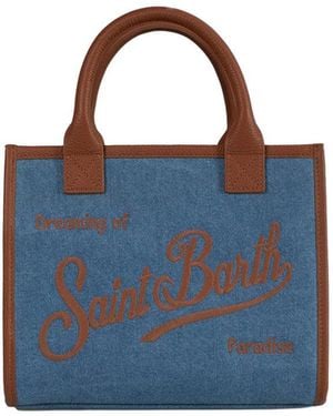 MC2 Saint Barth Vanity Top Zip Mini Tote - Blue
