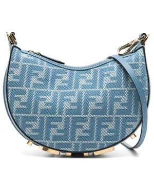 Fendi Graphy Shoulder Bag - Blue