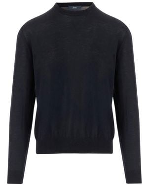 Herno Crew Neck Sweater - Blue