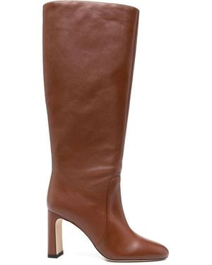 Stuart Weitzman Leather Boots - Brown