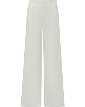 The Seafarer Relaxed Flat Front Pants - White