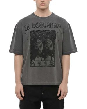 DSquared² Crew Neck T-Shirt - Gray
