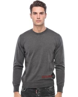 DSquared² Ash Knitted Sweater - Gray