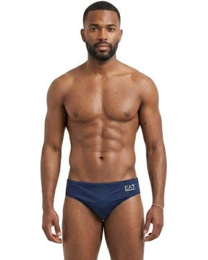 EA7 Logo Swim Brief - Blue