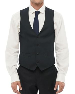 Corneliani Four Button Waistcoat - Black