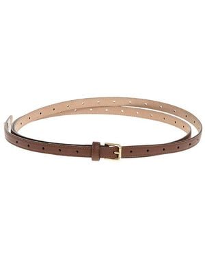 Dolce & Gabbana Logo Slim Belt - White