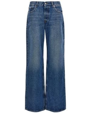 ARMARIUM Wide-Leg Cotton Denim Jeans - Blue