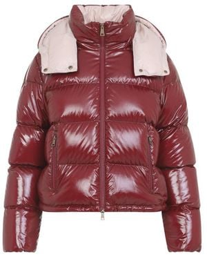Moncler Quilted Hood Jacket - Red