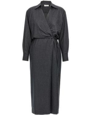 Brunello Cucinelli Wallet Chemisier Dress - Black