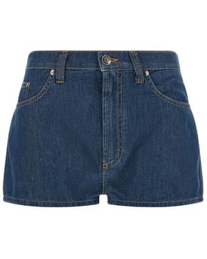 Versace Solid Shorts - Blue