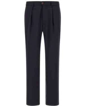 Incotex Pleated Pants - Blue