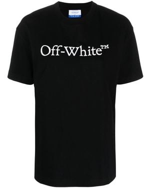 Off-White c/o Virgil Abloh Big Logo Bookish Casual Tee - Black