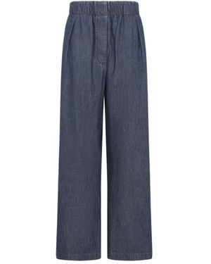 Jil Sander Relaxed Pleated Pants - Blue