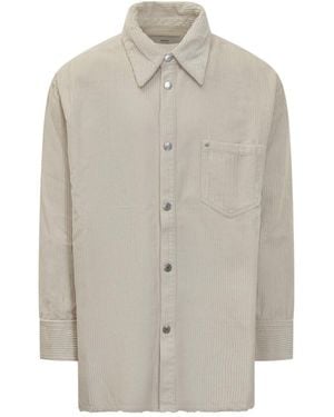 Ami Paris Regular Solid Shirt - White