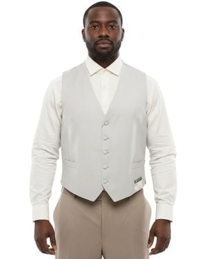 Corneliani V Neck Waistcoat - White