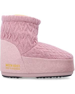 Moon Boot Logo Boots - Pink