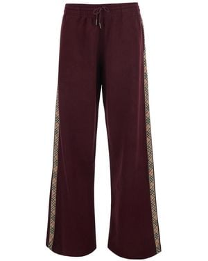 Burberry Relaxed Drawstring Pants - Red