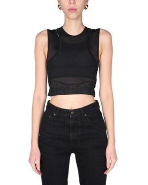 McQ Solid Crew Neck Top - Black