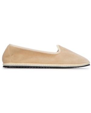 Vibi Venezia Solid Loafers - Natural