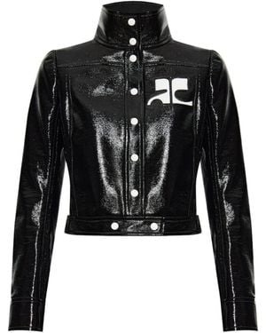 Courreges Reedition Vinyl Jacket - Black