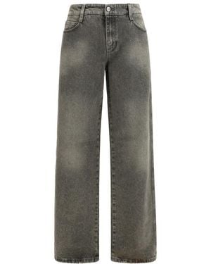 Ermanno Scervino Loose Mid Rise Jeans - Grey