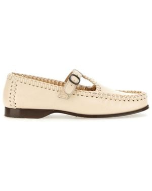 Hereu Leather Loafers - Natural