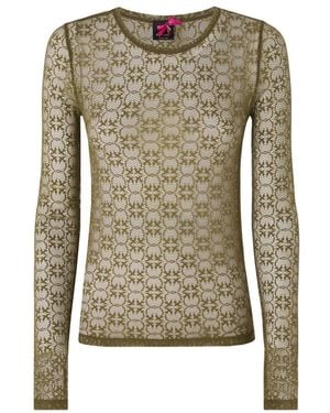 Pinko Crew Neck Top - Green