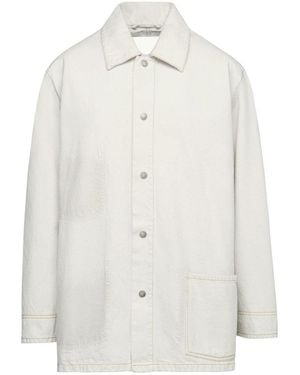 Maison Margiela Denim Caban Jacket - White