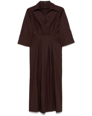 Seventy Poplin Midi Dress - Red