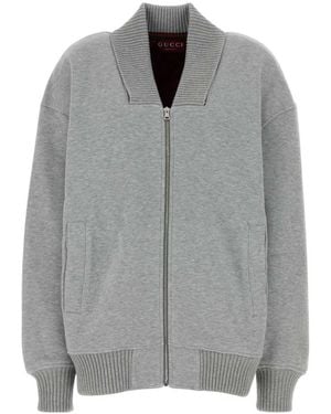 Gucci Open Sweatshirt - Gray